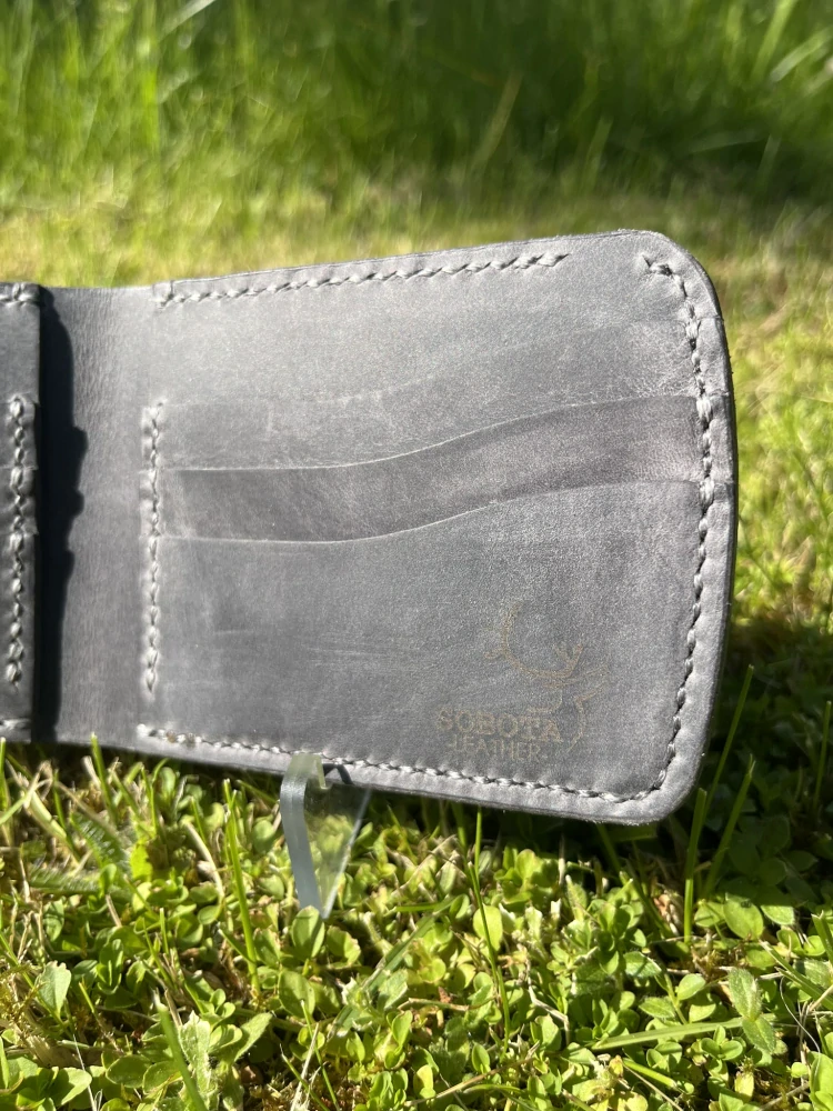Pánská bifold - šedá