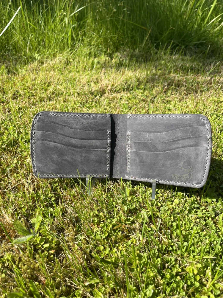 Pánská bifold - šedá